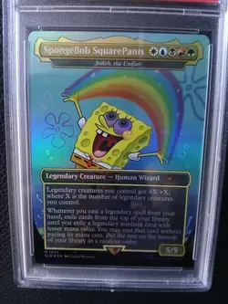 2025 MAGIC THE GATHERING SPONGEBOB SQUAREPANTS PSA 9 MINT SECRET LAIR DROP FOIL - Image 2