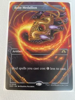 Ruby Medallion (Borderless) #348 (NM) Modern Horizons 3 MH3 Magic MTG - Image 1
