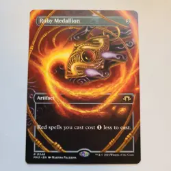 Magic the Gathering - Ruby Medallion (Borderless) - Modern Horizons 3 - NM - Image 1