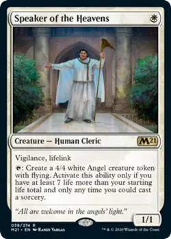 MTG - Speaker of the Heavens - Core Set 2021 - NM, English Magic FLAT RATE SHIP - Image 1