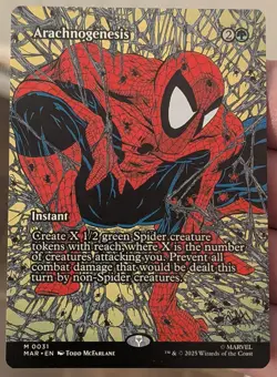 Arachnogenesis (Borderless) - Spider-Man - Magic: The Gathering 0031 - Image 1