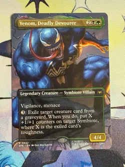 2025 MTG Spider-Man Venom, Deadly Devourer Borderless #22 - Image 1