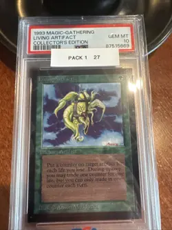 1993 Magic: The Gathering CE Living Artifact PSA 10 MtG - Image 2