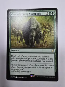 Overwhelming Stampede Commander 2019 Regular Magic The Gathering Mtg - Image 1
