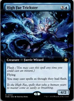 High Fae Trickster (Extended Art) Foundations MTG NM - Image 1