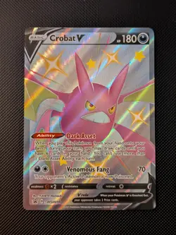 Crobat V SWSH098 Holo Sword & Shield Black Star Promo Pokemon Card TCG 2021 NM - Image 1