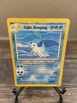 Pokemon TCG Light Dewgong Neo Destiny 45/105 Regular Unlimited Uncommon, NM!! - Image 1