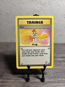 Lass Trainer 104/130 Base Set 2 Regular Rare-Pokemon TCG-Fast Shipping-NM! - Image 1