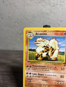 Pokemon Arcanine 33/130 Base Set Regular Uncommon-Fast Shipping-LP!! - Image 2