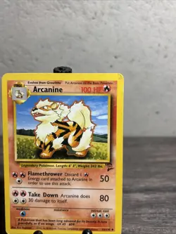 Pokemon Arcanine 33/130 Base Set Regular Uncommon-Fast Shipping-LP!! - Image 3