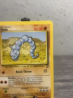 Onix 084/130 Base Set 2 Regular Common-Vintage-Pokemon TCG-Fast Shipping-LP/NM! - Image 3