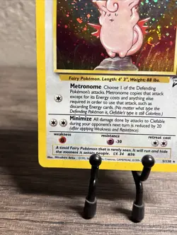 Clefable 005/130 Base Set 2 Holo Rare-SWIRL-Pokemon TCG-Fast Shipping-Played! - Image 4