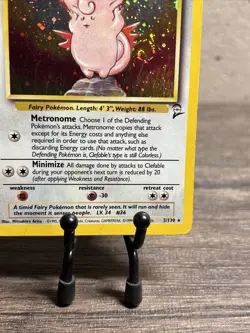 Clefable 005/130 Base Set 2 Holo Rare-SWIRL-Pokemon TCG-Fast Shipping-Played! - Image 5