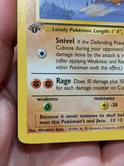 Pokemon TCG Cubone Jungle First Edition 50/64 - Image 5