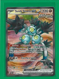 Pokemon TCG SV-Paradox Rift Sandy Shocks ex #228/182 Ultra Rare - Image 1