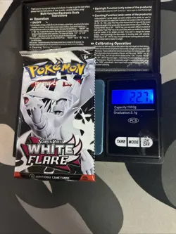 HEAVY 22.7g Pokemon TCG SV 10.5 White Flare Booster Pack Sealed! - Image 1