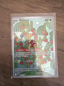 Shuckle 136/132 2025 Mega Evolution Pokemon Illustration Rare Holo NM - Image 1