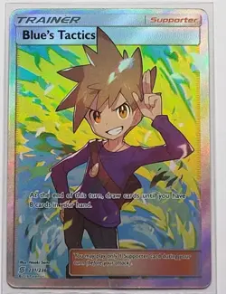 Pokemon TCG - Blue's Tactics (Full Art) 231/236 Sm-Unified Minds Holo LP - Image 1
