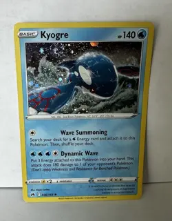 Pokemon TCG Kyogre 036/159 Crown Zenith Cosmos Holo Rare Promo - Image 1