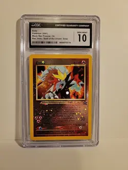 2001 Pokemon Entei Reverse Holo Black Star Promo CGC 10 Gem Mint (#34) - Image 1