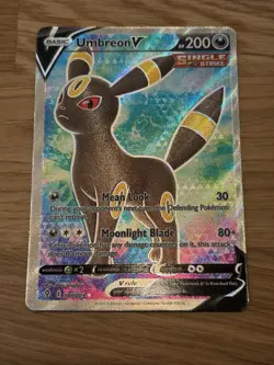 Pokemon TCG Umbreon V (Full Art) 188/203 SWSH07 Evolving Skies NM or better - Image 3
