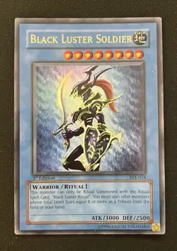 Yu-Gi-Oh TCG Black Luster Soldier SYE-024 Ultra 1st Edition - Image 1