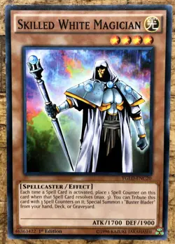 1x (M/NM) Skilled White Magician - YGLD-ENC20 - Common - 1st Edition YuGiOh - Image 1