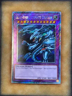 Yugioh Blue-Eyes Ultimate Dragon RA03-EN178 Platnium Secret Rare 1st Ed NM - Image 1