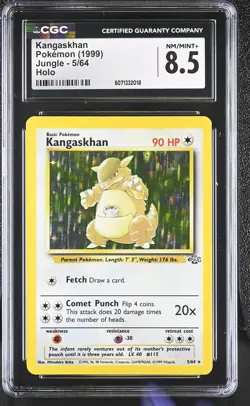 CGC 8.5 Kangaskhan 1999 Jungle 5/64 Holo Pokemon Card - Image 1