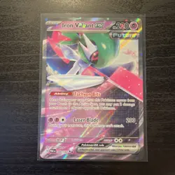 Pokemon TCG Iron Valiant EX Paradox Rift Holo Double Rare Card 089/182 NM - Image 1