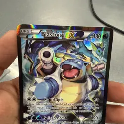 Pokemon TCG Card - Blastoise EX XY122 Black Star Promo Full Art XY Holo Rare - Image 2
