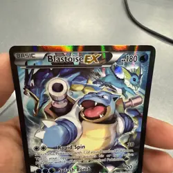 Pokemon TCG Card - Blastoise EX XY122 Black Star Promo Full Art XY Holo Rare - Image 3