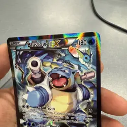 Pokemon TCG Card - Blastoise EX XY122 Black Star Promo Full Art XY Holo Rare - Image 4