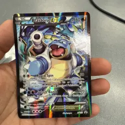 Pokemon TCG Card - Blastoise EX XY122 Black Star Promo Full Art XY Holo Rare - Image 5