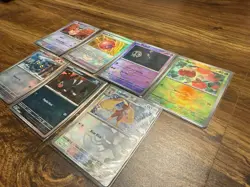 Pokemon Prismatic Evolutions (Poke ball pattern) 7 card Lot - Image 1