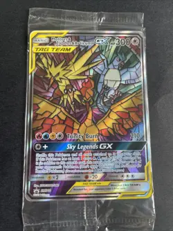 Moltres Zapdos Articuno GX Tag Team SM210 Pokemon Card Black Star Promo - Image 1