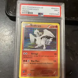 2011 Pokemon B&W Reshiram-Holo Promo Card PSA 9 Mint - Image 1