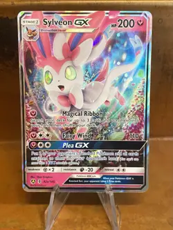 2018 Pokemon Sylveon GX Guardians Rising Alternate Art Promo 92a/145 Card NM - Image 1