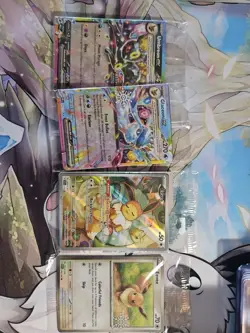 Four Card Lot All Sealed Umbreon Glaceon EX And Two Eevee Promos - Image 1
