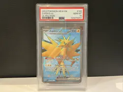 Pokemon TCG Zapdos EX Full Art Ultra Rare Holo Card 192/165 Scarlet & Violet 151 - Image 1
