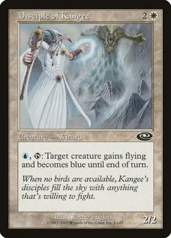 Disciple of Kangee LP Planeshift White Wizard Mtg Magic English Regular - Image 1