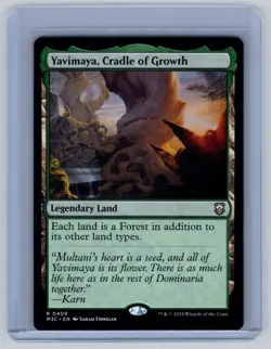 Yavimaya, Cradle of Growth R Commander: Modern Horizons 3 409 NM M3C MTG Magic - Image 1