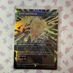 Aettir and Priwen #0350 (Borderless) (FOIL) Unplayed NM MTG Final Fantasy - Image 1