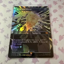 Aettir and Priwen #0350 (Borderless) (FOIL) Unplayed NM MTG Final Fantasy - Image 2