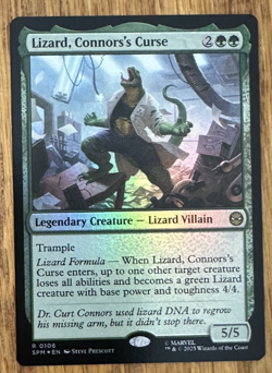 MTG Marvel Spider-Man, Lizard, Connors's Curse - Foil - Image 1