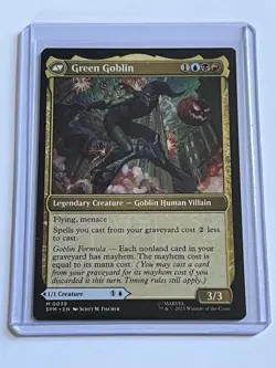Norman Osborn Green Goblin 39 MTG Spider-Man 2025 Near Mint Non Foil Mythic Rare - Image 2