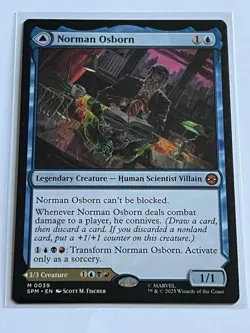 Norman Osborn Green Goblin 39 MTG Spider-Man 2025 Near Mint Non Foil Mythic Rare - Image 3