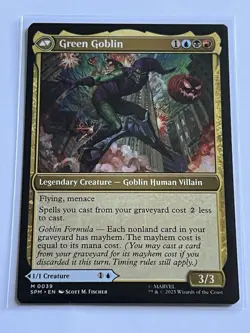 Norman Osborn Green Goblin 39 MTG Spider-Man 2025 Near Mint Non Foil Mythic Rare - Image 4