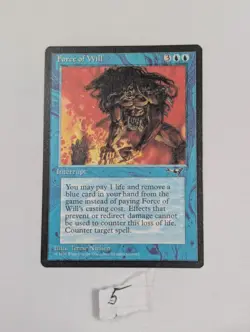 Force of Will - Alliances - NM - MTG NEVER PLAYED Magic The Gathering - Image 1