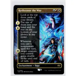 Rediscover the Way (Borderless) #388 (NM) Tarkir Dragonstorm TDM Magic MTG - Image 1